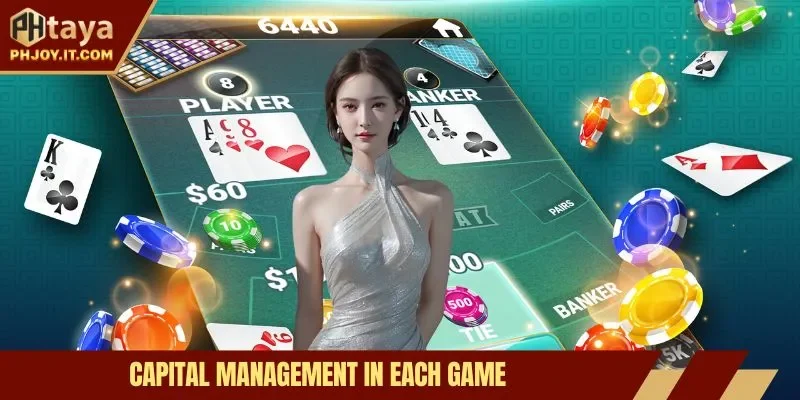 Capital management in each game